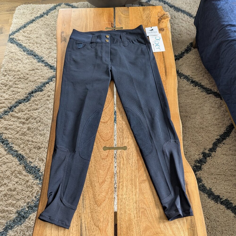SmartPak Piper Classic Knee Patch Breeches NAVY 28R